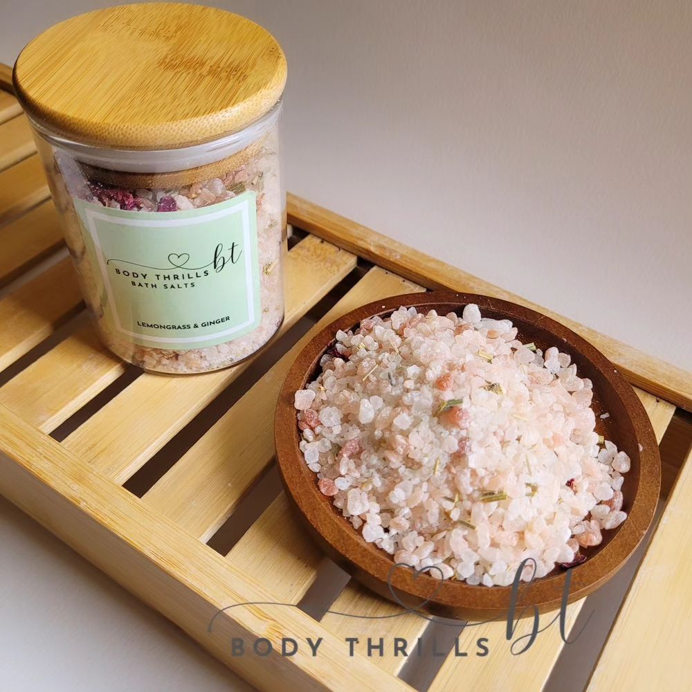 Lemongrass and Ginger Himalayan Bath Salts